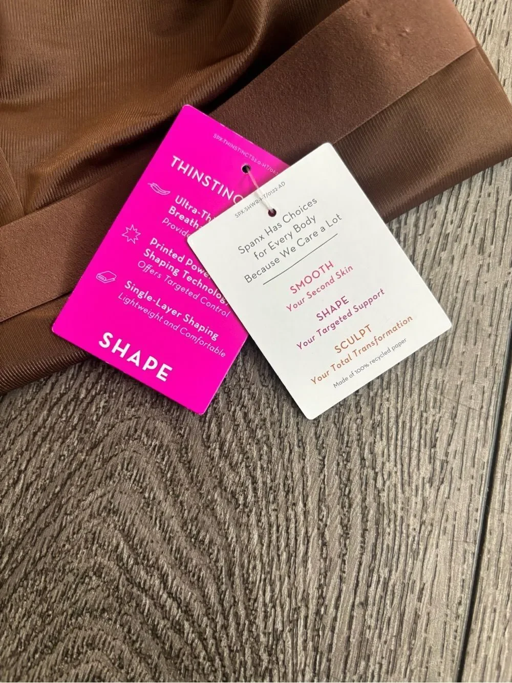 SPANX High-Waist Shaping Short in Brown